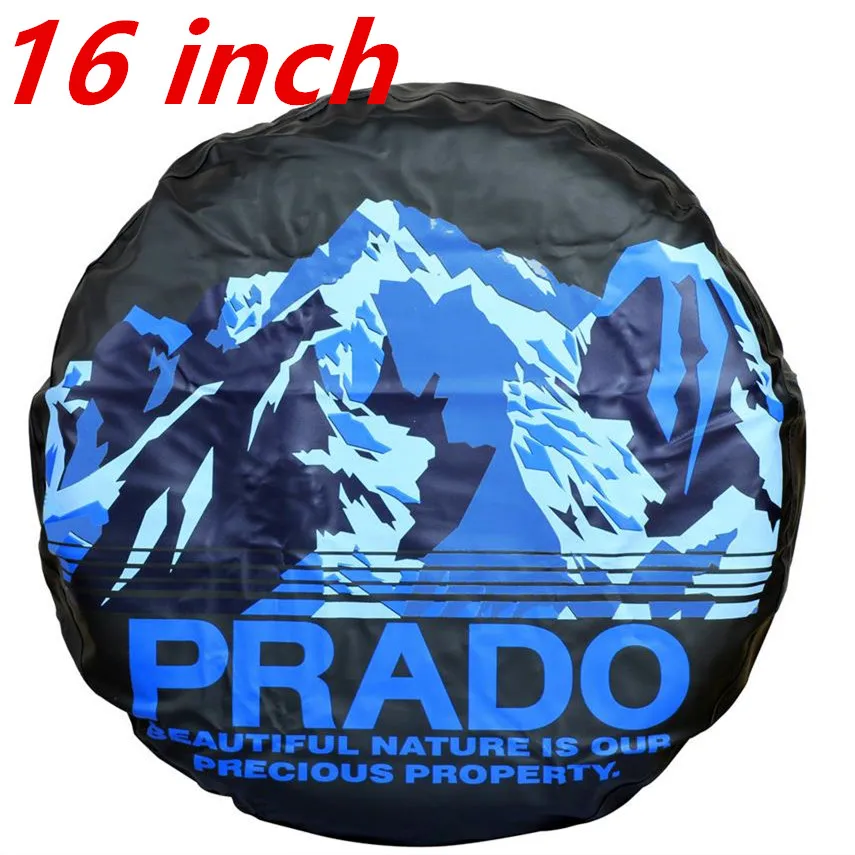 

1 шт., автомобильные наклейки 15 "16" 17 "дюймов, ПВХ кожа, экономия пространства, запасное колесо, защитное покрытие, автомобильные аксессуары для Toyota Prado