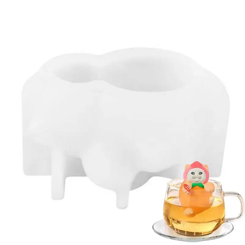 

Panda Ice Molds Ice Maker Mold Reusable 3D Silicone Leak Proof Ice Molds For Whiskey Bourbon Cocktails Coffee Soda Fun Drinks