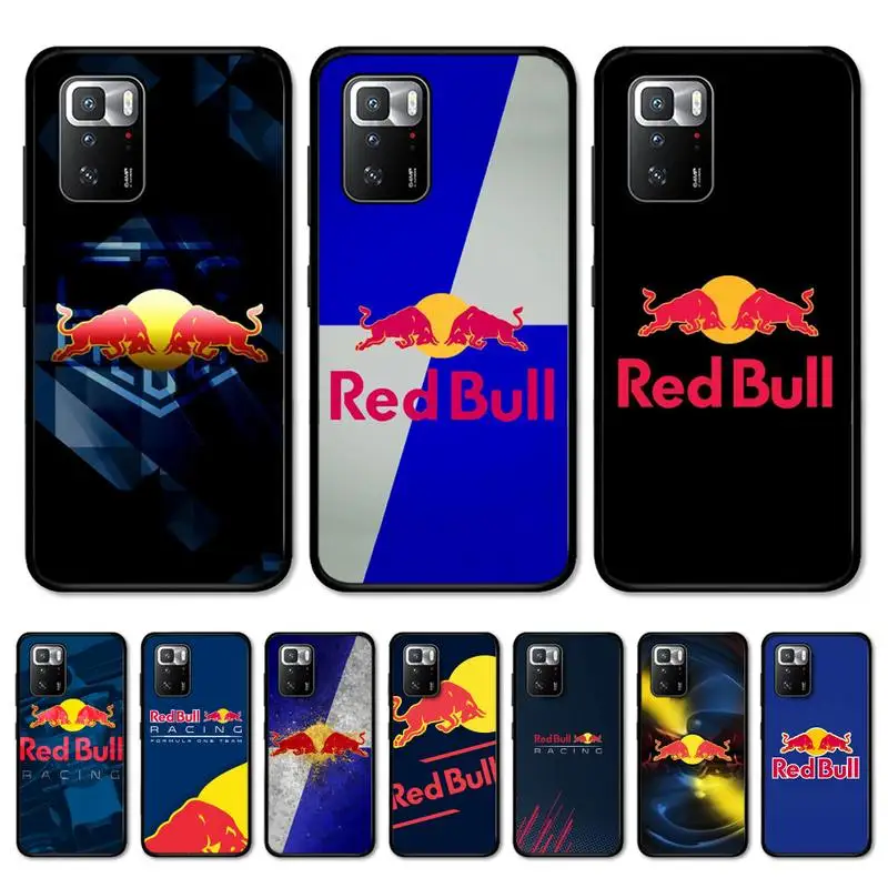 

RED Energy drink Bull brand Phone Case for Redmi 5 6 7 8 9 A 5plus K20 4X S2 GO 6 K30 pro