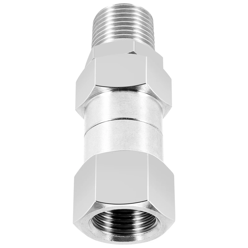 

Pressure Washer Swivel, 3/8 Inch NPT Male Thread Fitting, 4500 PSI, For Pressure Washer (Stainless Steel)