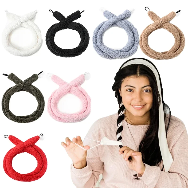 Плойка для волос без тепла завивки нагрева повязка на голову ленивые ролики