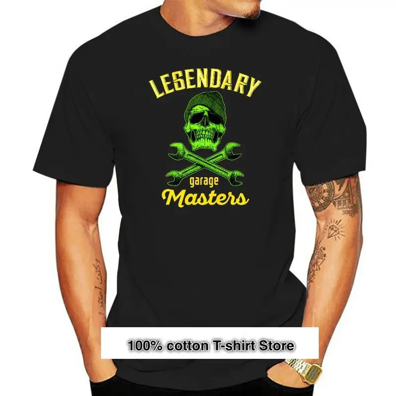 

Легендарный гаражный череп для мужчин, камиза с изображением толстых костей, механика, клюшек, PP146