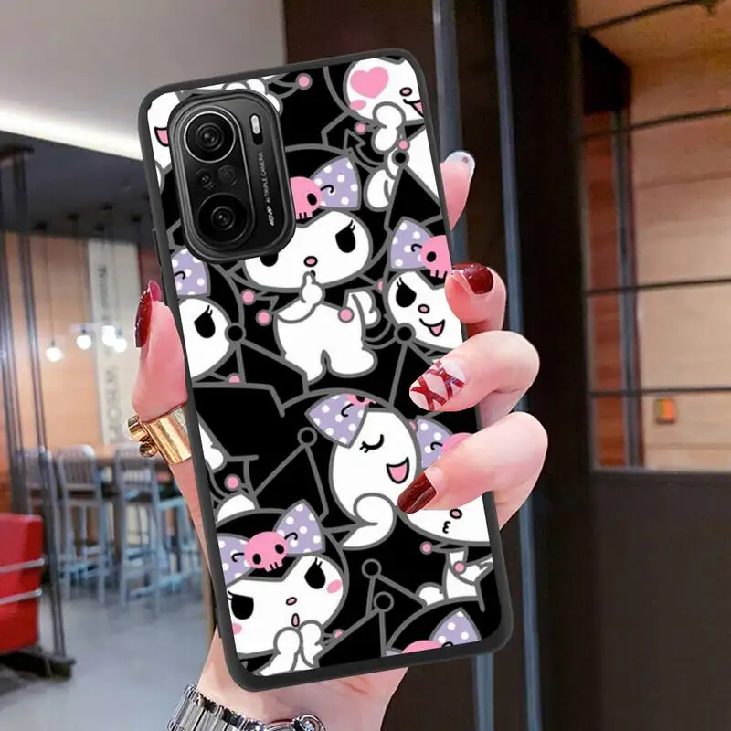 Милый мультяшный чехол для телефона Kuromi силиконовый мягкий Redmi 9A 8A Note 11 10 9 8 8T K20 K30