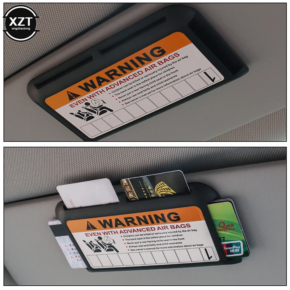 

Car Card Holder Organizer Sun Visor Instrument Panel Pasting Temporary Parking Phone Number Clip Interior Stowing Tidying