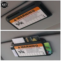 car card holder organizer sun visor instrument panel pasting temporary parking phone number clip interior stowing tidying