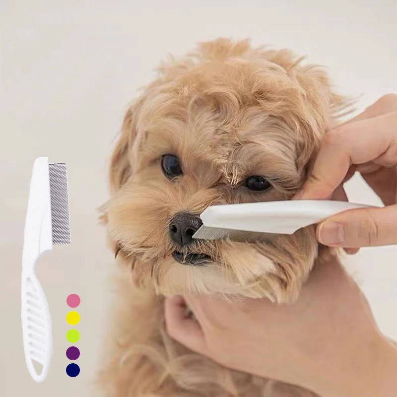 

1PC Cat Dog Pets Hair Grooming Comb Flea Shedding Brush Puppy Dog Stainless Comb Hair Combs Cats Dogs Bath Cleaning Supplies