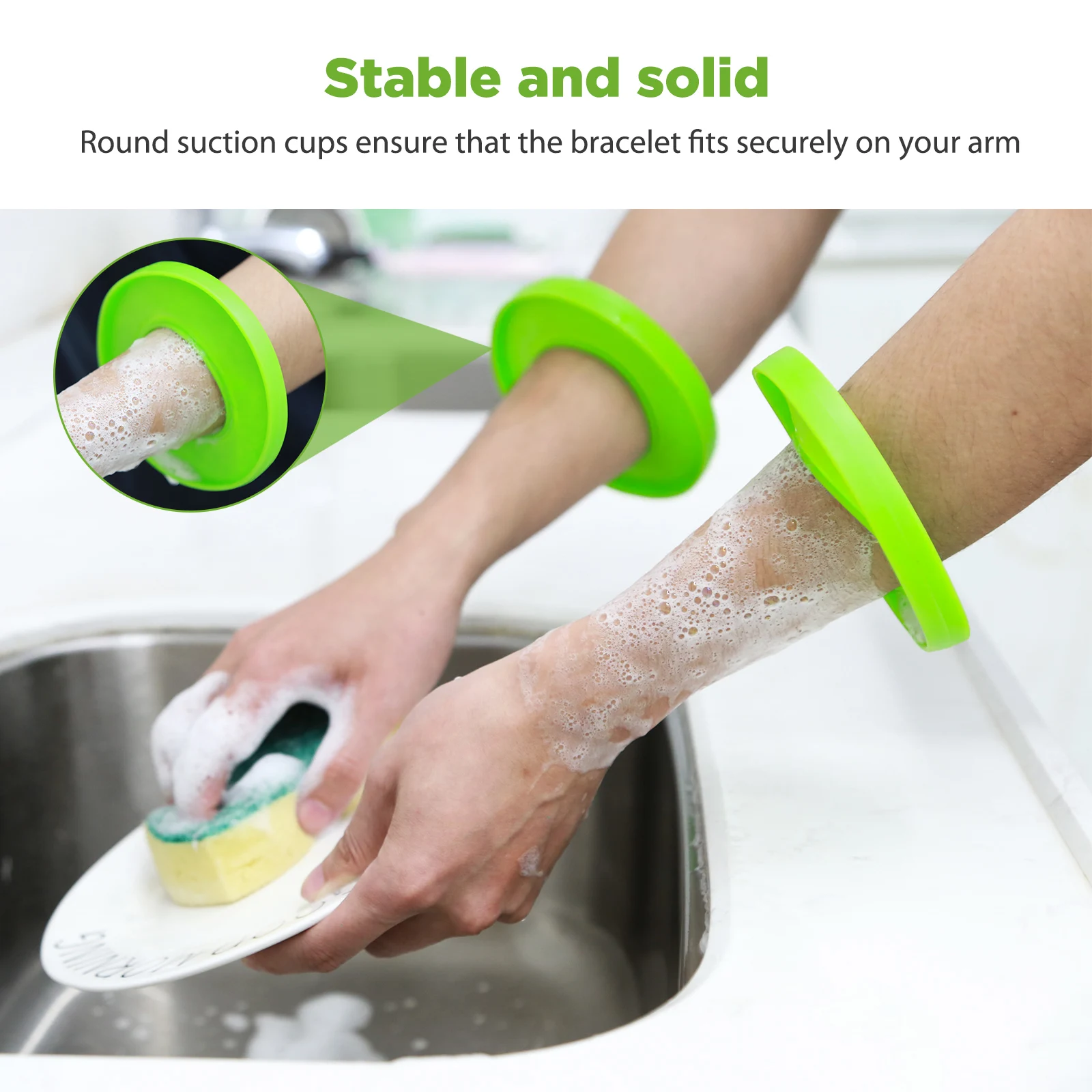

Practicality Anti-drip Silicone Bracelet Function Fixed Clothes Bracelet Cleaning Tools Sleeve Waterproof Drip Kitchen Sleeves