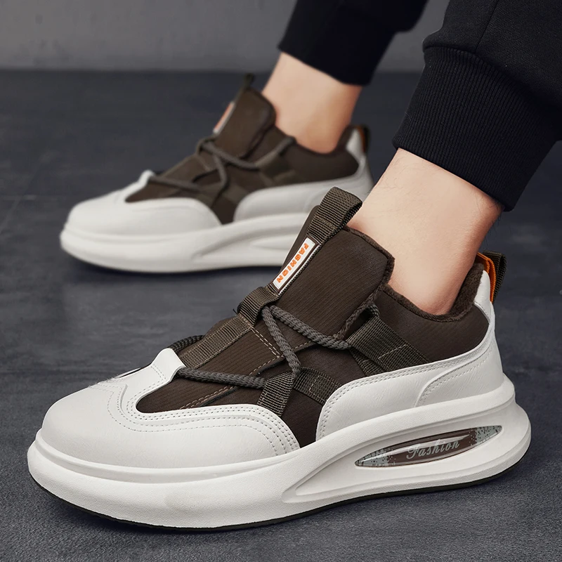 

Мужские кроссовки на мягкой подошве, из дышащей кожи