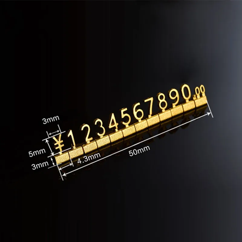 10 комплектов Регулируемая сборка мини кубики бирки блоки номера металлические