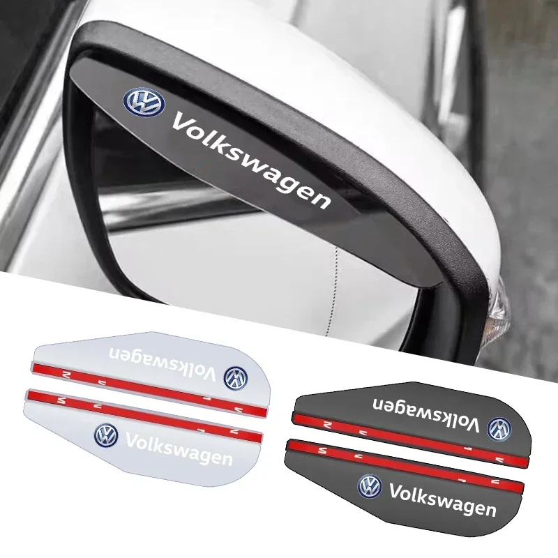 2 шт. автомобильное зеркало заднего вида для бровей от дождя Volkswagen VW Golf Polo Tiguan Passat