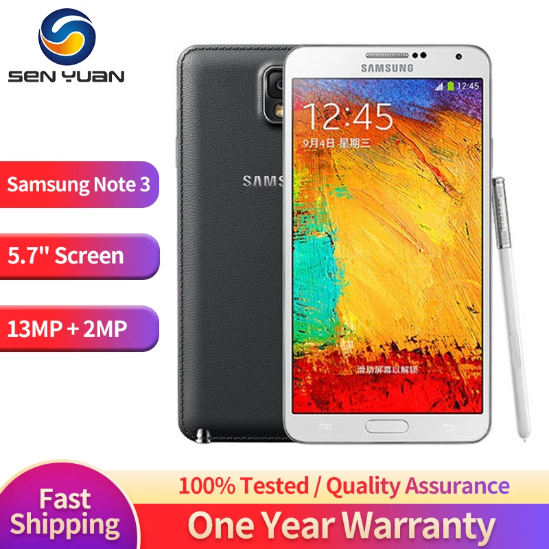 N9005 Оригинальный разблокированный Samsung Galaxy Note 3 Телефон 5 7 дюйма ГБ ОЗУ 16 Гб/32 Гб