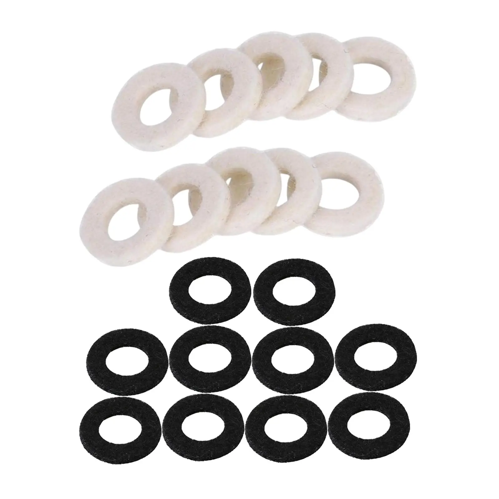 

10Pcs Felt Washer Cushion Pad Lightweight Accessory Set for Trumpet Trombone