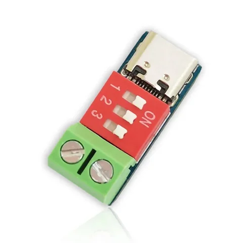 Модуль триггерной платы USB-C PD PD/QC Decoy Board Быстрая зарядка USB Type-c до 12 В Высокоскоростное зарядное устройство Модуль повышения доставки питания