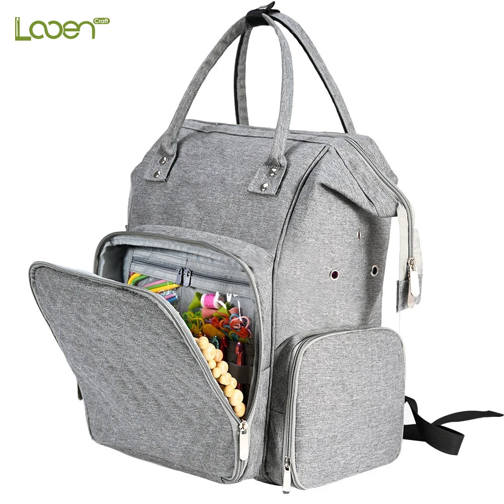 

Crochet Yarn Backpack Knitting Bags Storage Organizer Supplies Sewing Accessories ​Portable Comfortable Durable Tote Waterproof