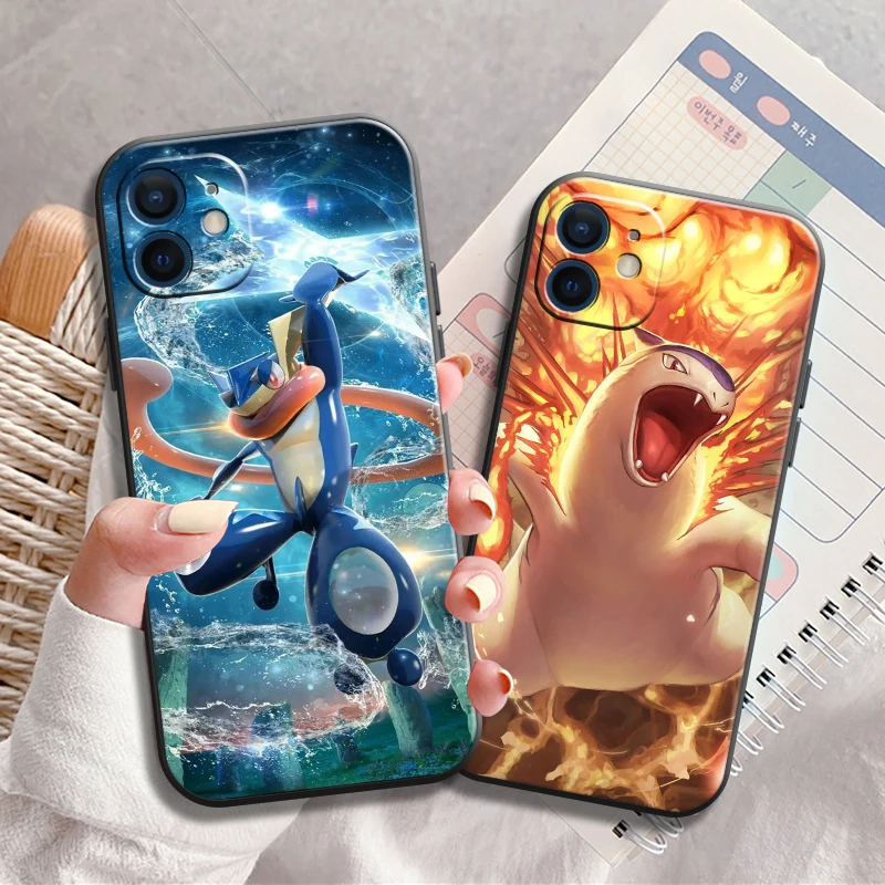 

Pokemon Phone Case For iPhone 12 11 13 Pro Max Mini X XR XS MAX SE 2020 8 7 6 6S Plus 5 Soft Silicone TPU Cover Anime Funda
