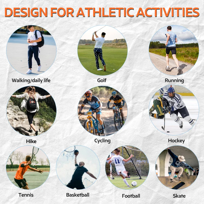 3ANGNI Unisex Sport  Insoles Arch Support Orthotic Running Inserts  Flat Feet Shoe Pads Cushion with Shock Absorption