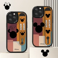 2022 new disney cartoon print design wristband shockproof case for iphone 13 12 11 pro xs max 8 7 plus x xr soft silicone case