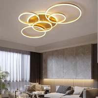 gold white black modern nordic led chandelier lighting fixtures home decor for living room bedroom parlor lights indoor lamps