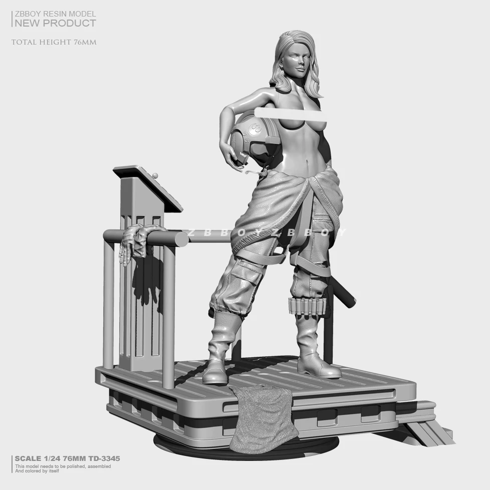 

1/24 Female Pilot (without ground vest) Resin Soldier TD-3345