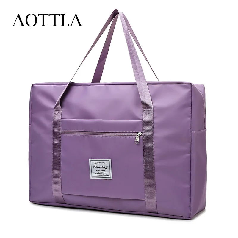 AOTTLA Handbag For Women Large Capacity Duffle Bag Solid Color New Travel Bag Multifunction Shoulder Bag Women's Sports Yoga Bag