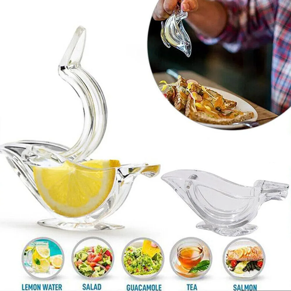 

Lemon Clip Manual Bird Shape Fruit Juicer Bar Gadget Acrylic Transparent Citrus Juicer Orange Squeezer Machine Kitchen Tool