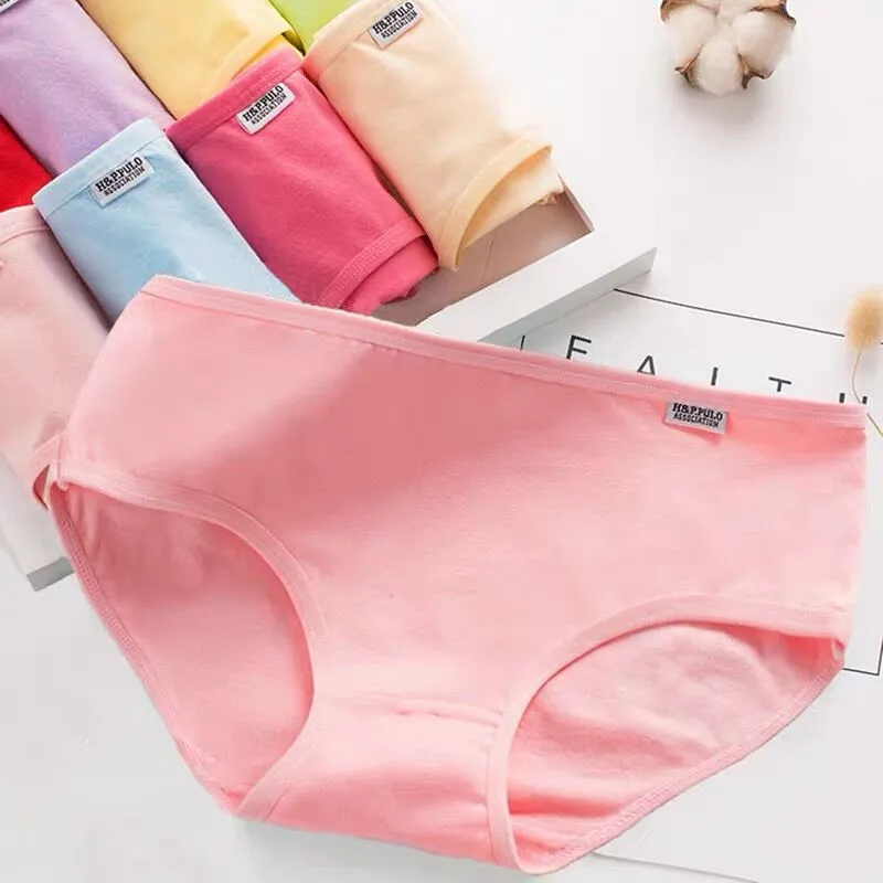 

6 шт., женские хлопковые трусы, батальных размеров