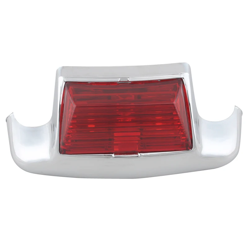 

Chrome Motorcycle Fender Tip Light Red LED Rear Tail Brake Lights For Harley FLSTC FLHT FLHTCU FLHR Motorcycle Parts