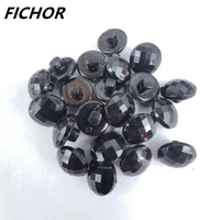 3050pcs 11 5mm black resin buttons round mushroom domed sewing shank black diy animal eyes toy diy decorative buttons for kids