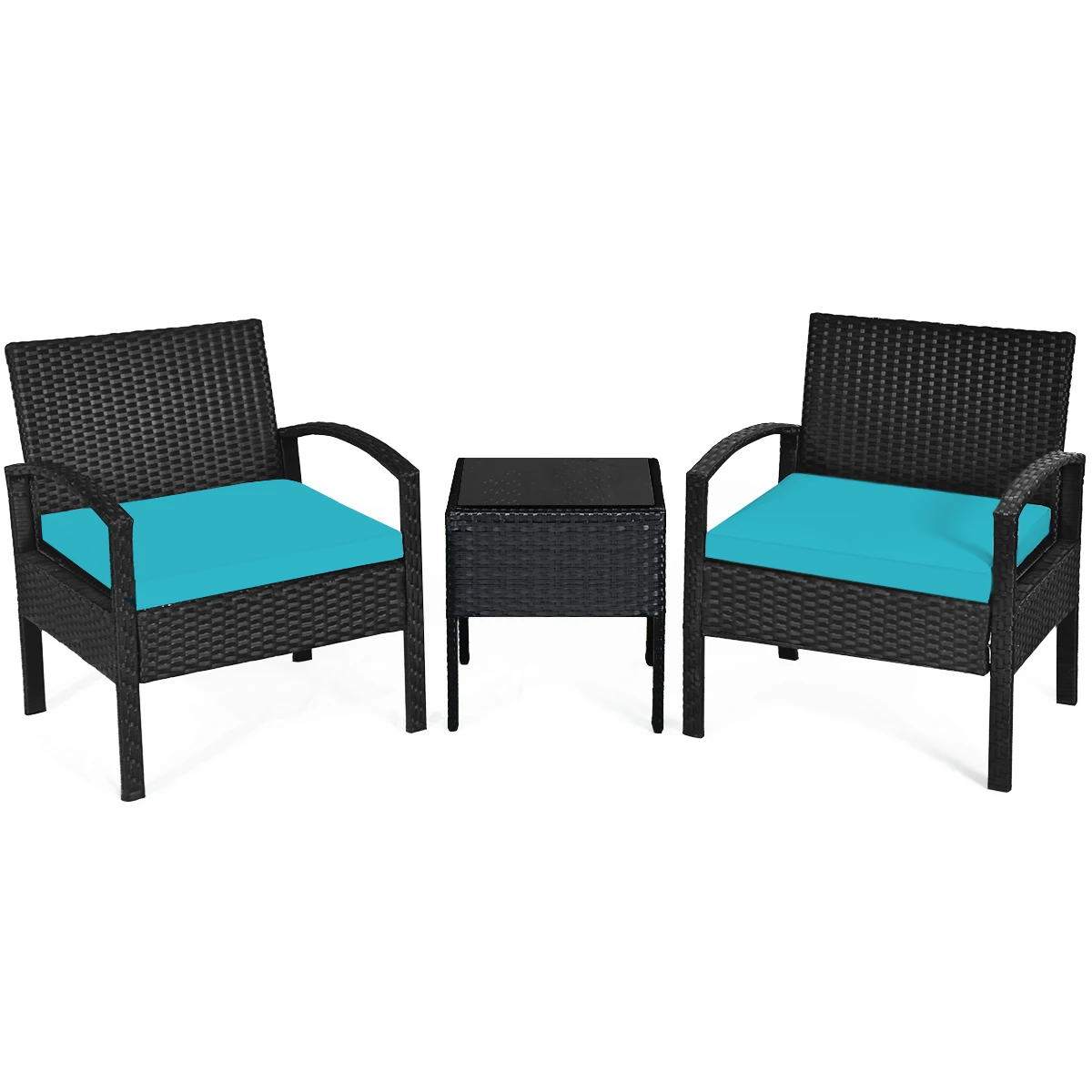 

Комплект уличной мебели из ротанга Patiojoy HW63218TU, 3 шт.