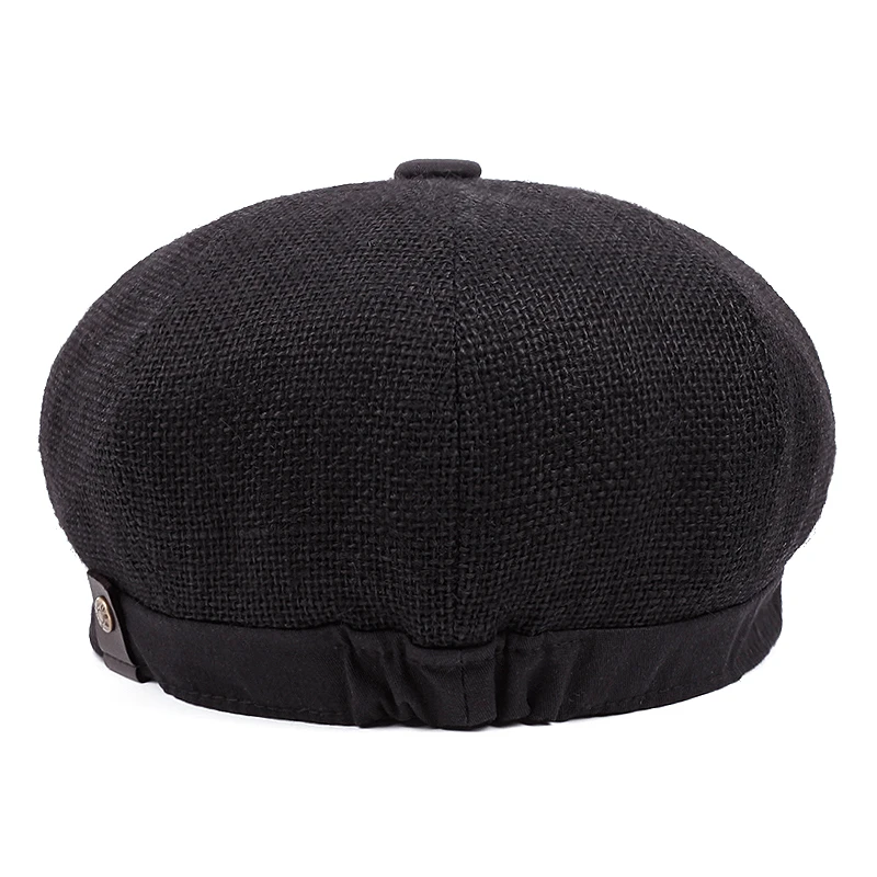 Льняной берет газетчика стиль винтаж британский художник Гэтсби модная