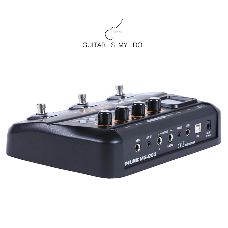 Фото NUX MG-200, многофункциональная педаль для создания гитарных эффектов, 55 эффектов, 70 секунд записи, барабанная машина для гитары №3