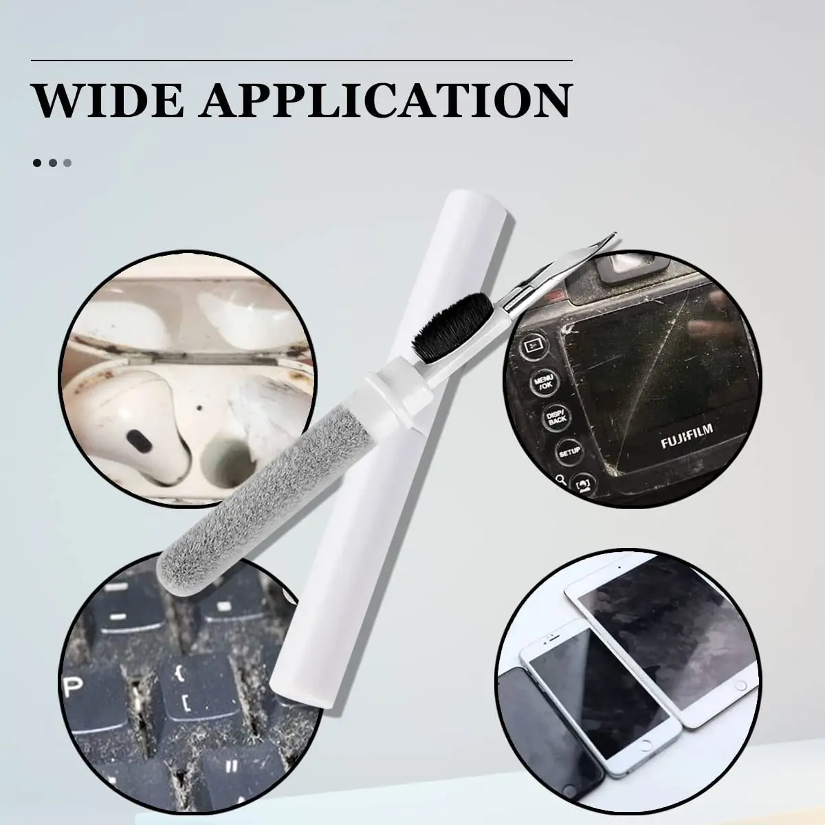 

Cleaner For Airpods Pro 3 2 1 Bluetooth headphones Cleaning Pen Brush Bluetooth Headphones Case Cleaning Tool for Xiaomi Huawei