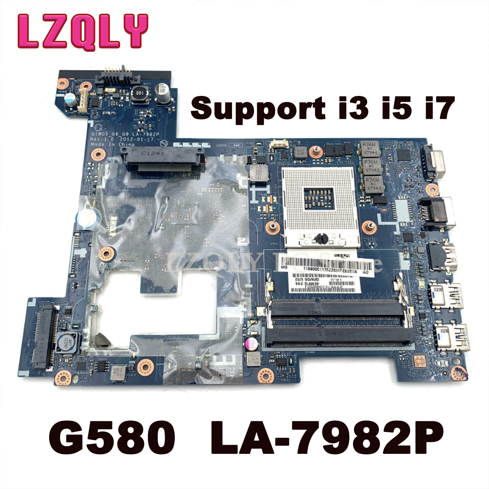 XMSJ 11S90001175 90001175 for lenovo ideapad g580 laptop motherboard 15
