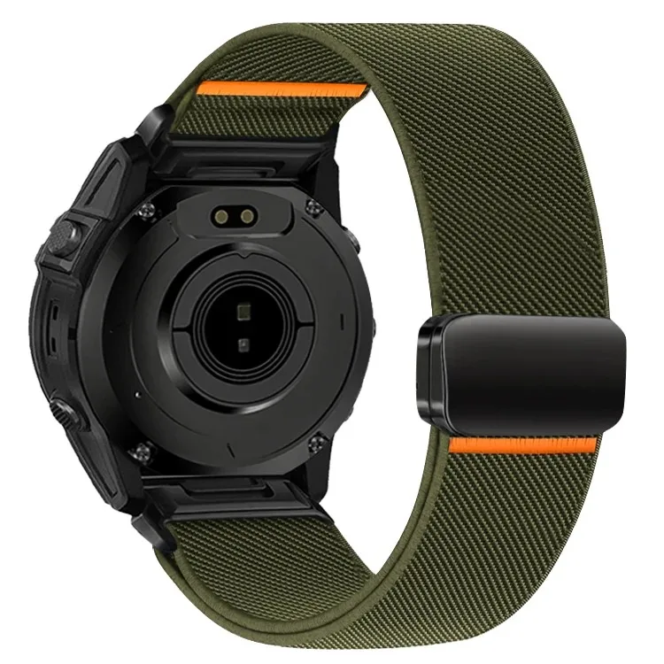 Фото Нейлоновый ремешок 26 мм, 22 мм, 20 мм для Garmin Quatix 8/Tactix 8/Fenix 8 51 мм, 47 мм/E 7X Pro 6X, быстросъемный браслет для Forerunner 970, 965 №5