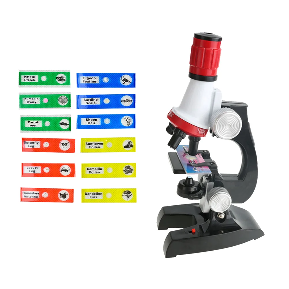 

1 Set Microscope Kit Educational Science Learning Biological Gadget Magnifier Toys for Girls
