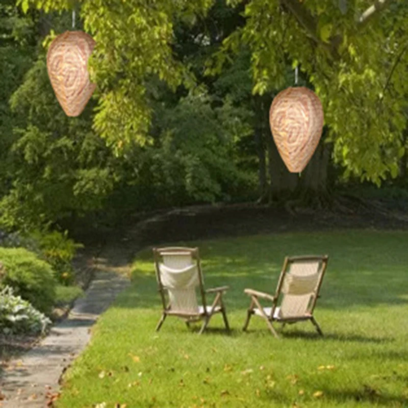 

Outdoor Fashion Bee Catcher Honeycomb Lantern Vortex Wasp Paper Lamp Waterproof Lantern Portable Silk Fabric Lantern