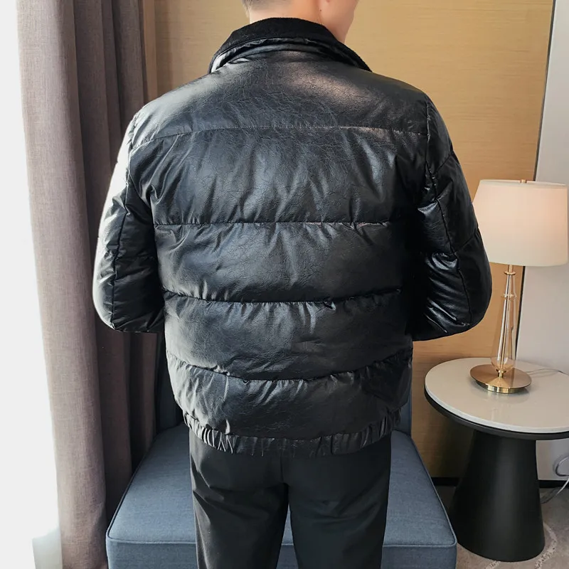 Winter Thicken Warm Down Jackets for Men Fashion Slim Casual White Duck Down Coats Windproof Outdoor Parkas Men Clothing 2022