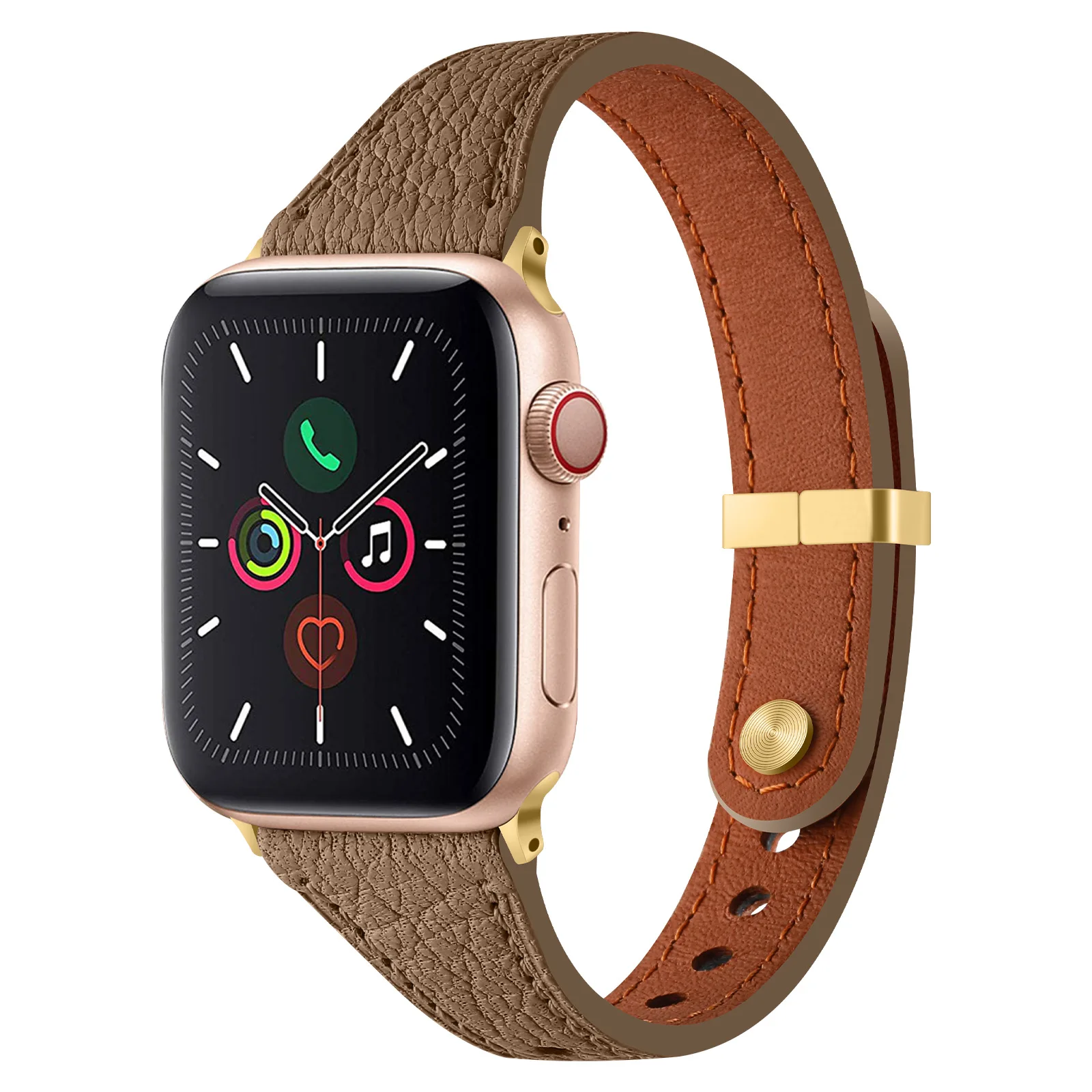 Genuine Sheepskin Strap for Apple Watch Band 41mm 45mm 40mm 44mm 49mm Slim Leather Women Bracelet iWatch Series 8 7 6 5 se Ultra