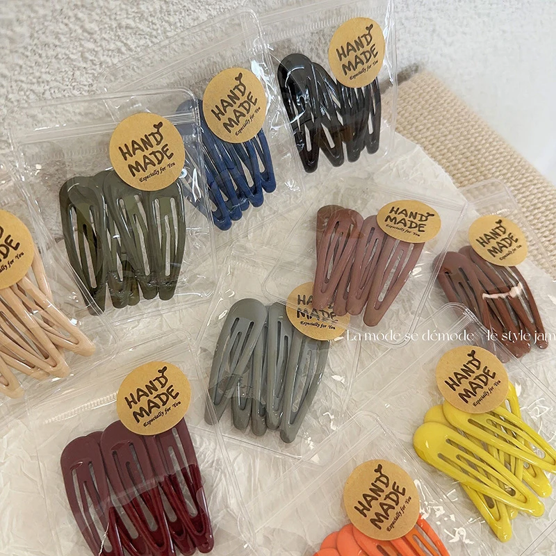 

5PCS Cute Candy Color Waterdrop Shape Hairpins For Girls Hair Clips BB Hairpin Barrettes Headwear Kids Hair Accessories