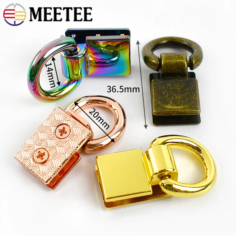 2/4 шт. Meetee металлическая сумка с боковым зажимом пряжка D-образное кольцо ремень