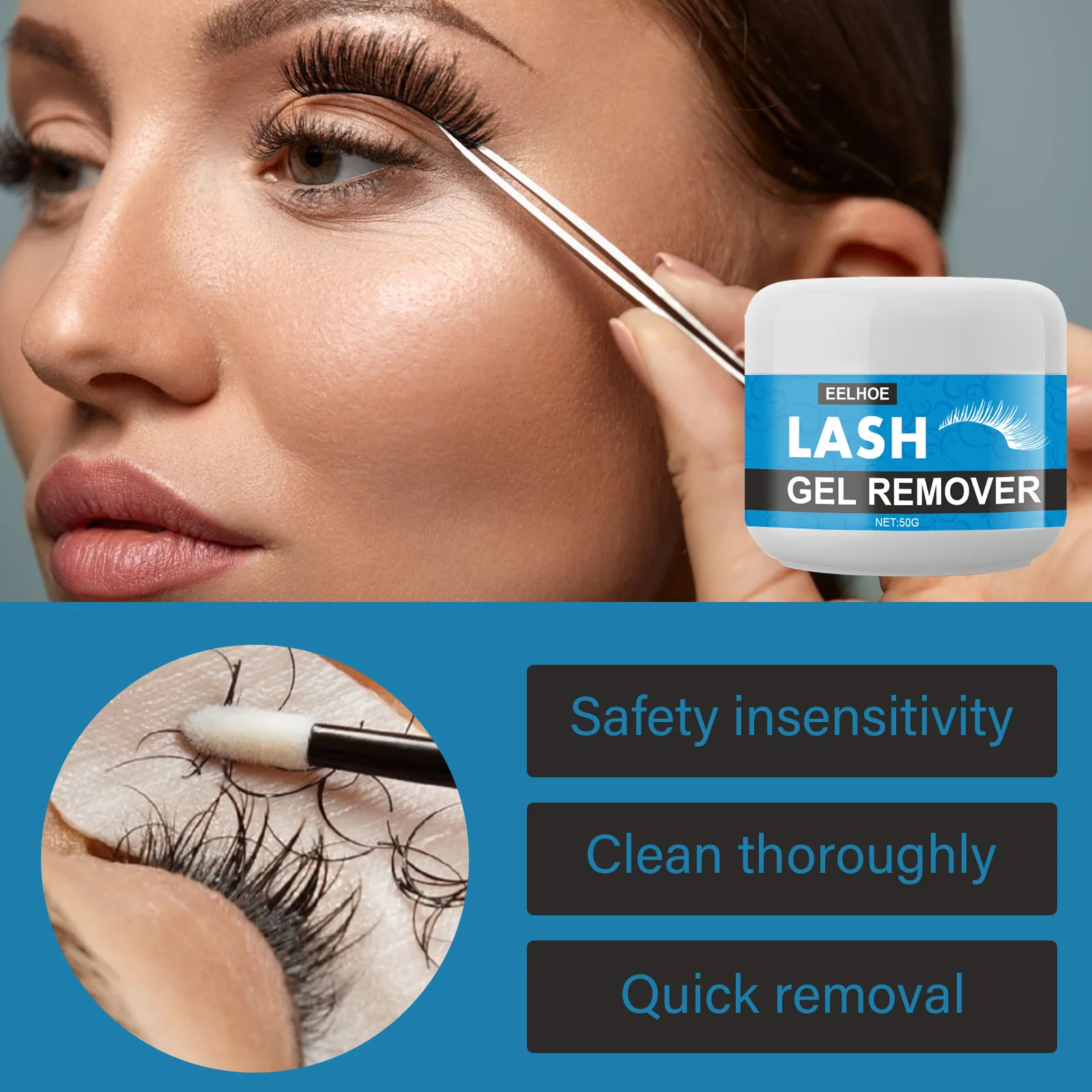 

Remove Mascara Grafted false eyelashes remover Gentle and fast non-irritating remove Mascara makeup remover
