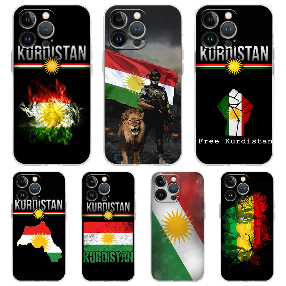 

Kurdistan Flag Case for iPhone 13 12 Pro Max Cover Transparent Soft for iPhone 11 Pro Max 7 8 Plus X XS XR SE2020 Shell Fundas
