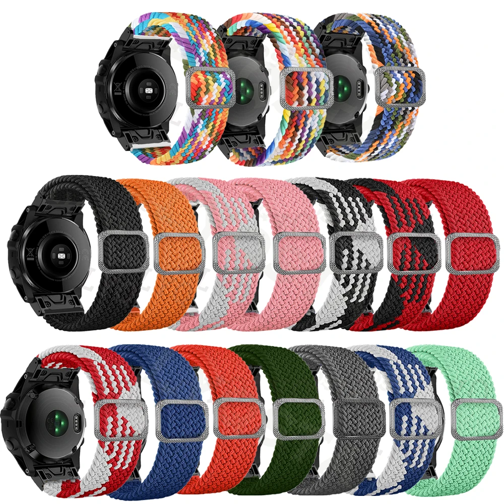 Nylon Band For Garmin Fenix 7 7X 6 6X Pro 5 5X Plus 945 935 3 3HR 22 26MM Wristband Strap Fenix 6XPro 5XPlus Bracelet