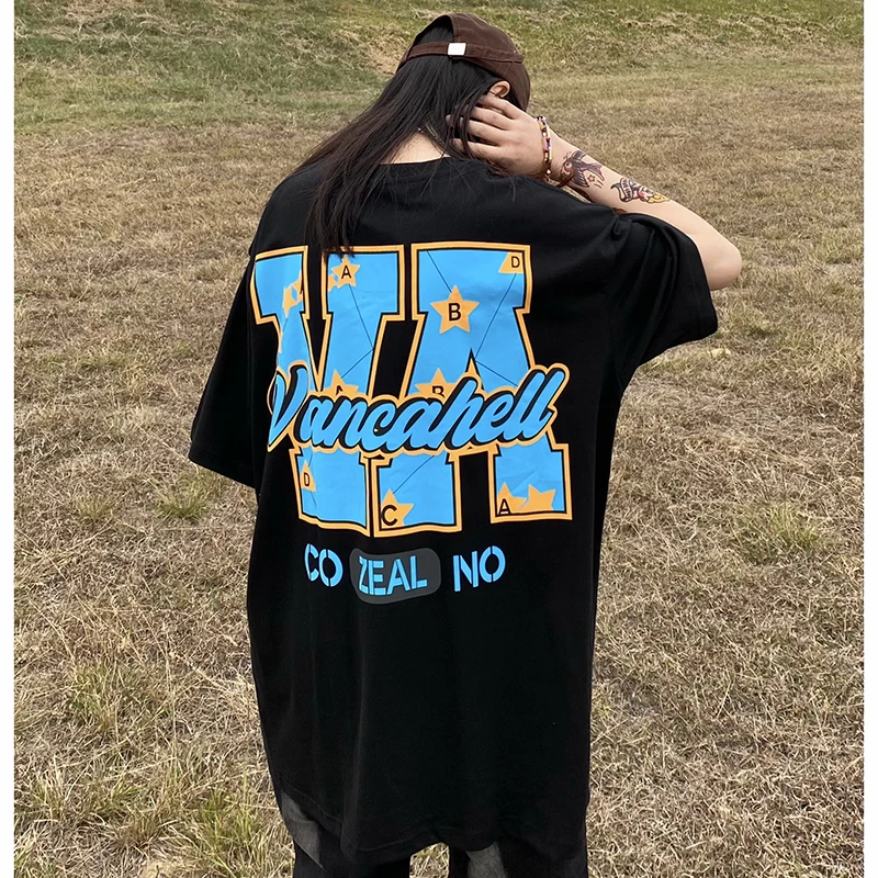 

Hip-Hop Rap Oversized T-Shirt Woman Clothes Summer 2022 New Fashion Print Short-Sleeved Top