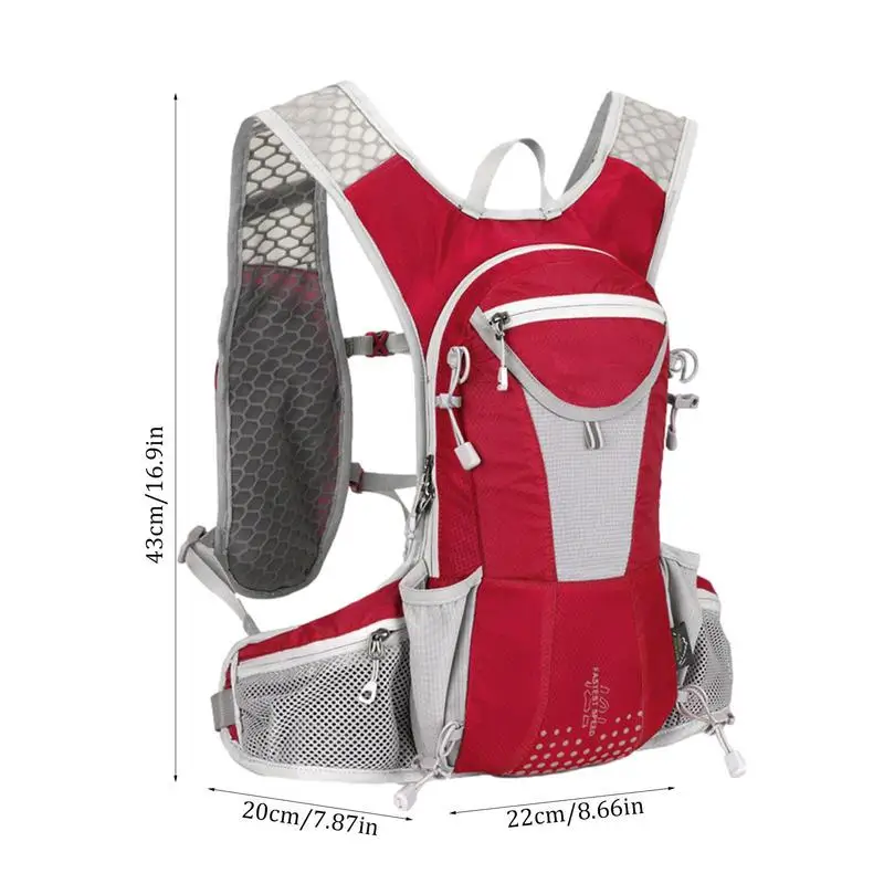 Cycling Backpack 12L Multiple Compartments Motorcycle Backpack Large Capacity Men And Women Daypack For Mtb Cycling Hiking