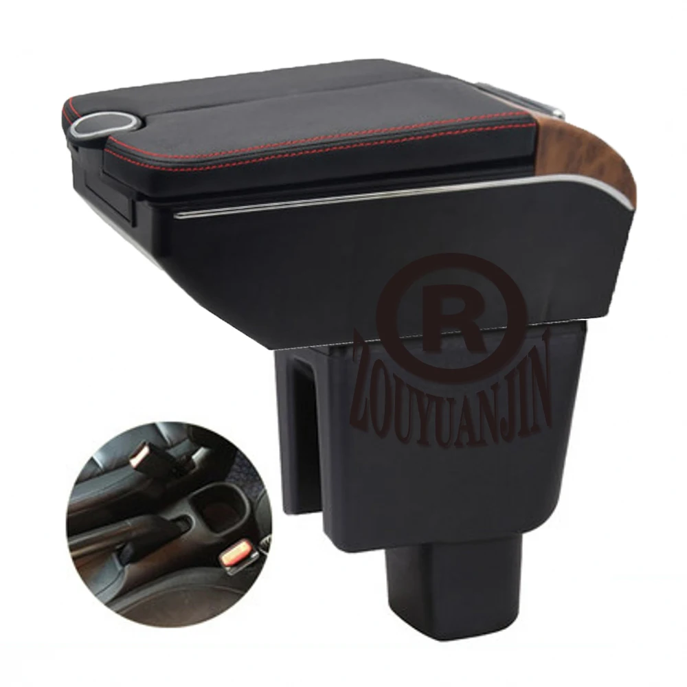 Для Honda BRV BR-V brio подлокотник для центральной консоли хранения с зарядкой телефона