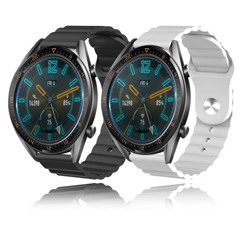 

Ремешок силиконовый для Samsung Galaxy watch 4/5 pro/3/active 2 Amazfit GTR 42 мм, браслет-петля для HUAWEI watch GT 2e Pro, 20 мм 22 мм