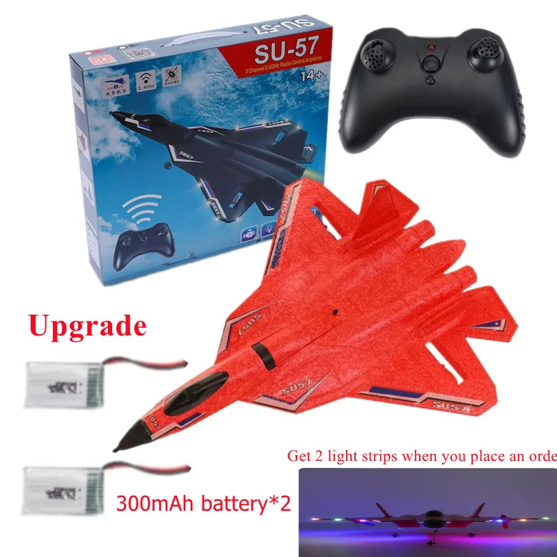 

New SU-57 Plane RC Foam Aircraft 2.4G Radio Control Glider Remote Control Fighter Aircraft Plane For Boys Toys Children Gift