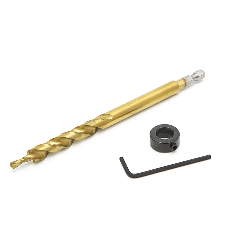 Новое шестигранное карманное отверстие 1/4 &quotступенчатое сверло + стопорный