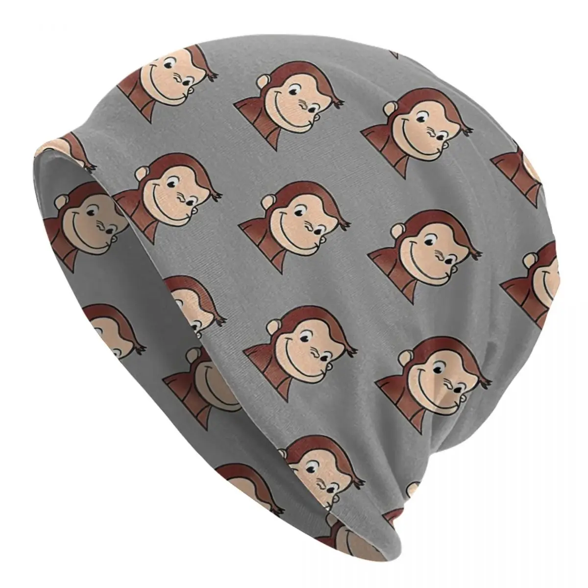 Curious George Caps Men Women Unisex Streetwear Winter Warm Knit Hat Adult funny Hats